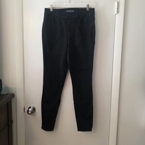 Maurices Skinny Super High Rise Black Pull On Jeans Medium Long